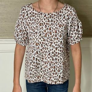 Leopard print top